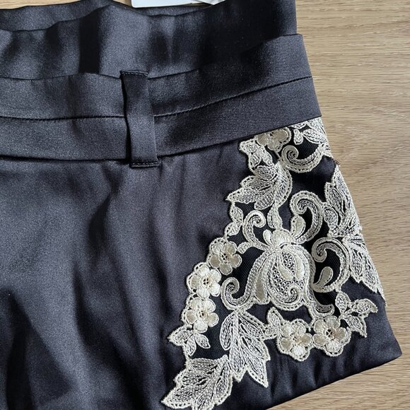 $924 La Perla Maison Garter Belt Suspender Silk Black Lace NWT SIZE L luxury - Picture 8 of 16